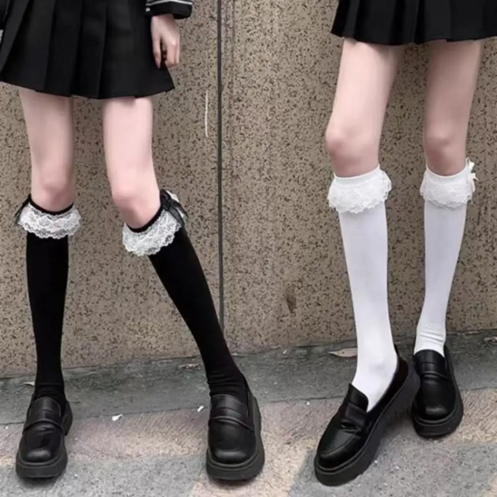 2Pairs Comfortable Ruffle Lace Bowknot Stockings Streetwear Lolita JK Long Tube Socks Harajuku Sweet Stockings for Women Lady
2Pairs Comfortable Ruffle Lace Bowknot Stockings Streetwear Lolita JK Long Tube Socks Harajuku Sweet Stockings for Women Lady