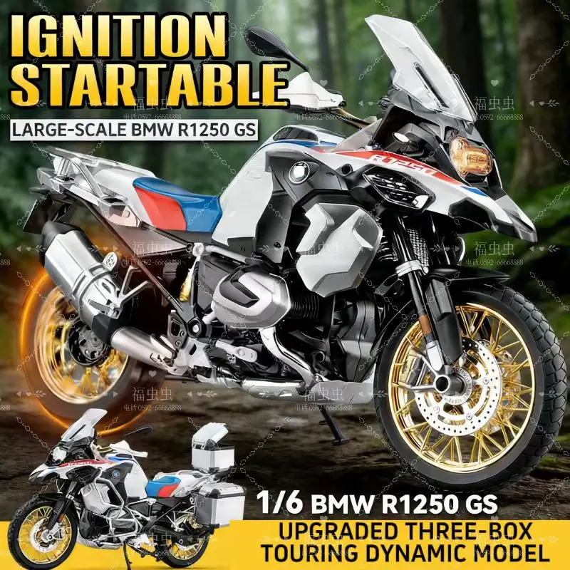 Spray 1:6 FOR BMW R1250 GS ADV Alloy Metal Diecast Motorcycle Model Trendy Ornaments Collection Toys Car Gift boy Birthday 6
Spray 1:6 FOR BMW R1250 GS ADV Alloy Metal Diecast Motorcycle Model Trendy Ornaments Collection Toys Car Gift boy Birthday 6