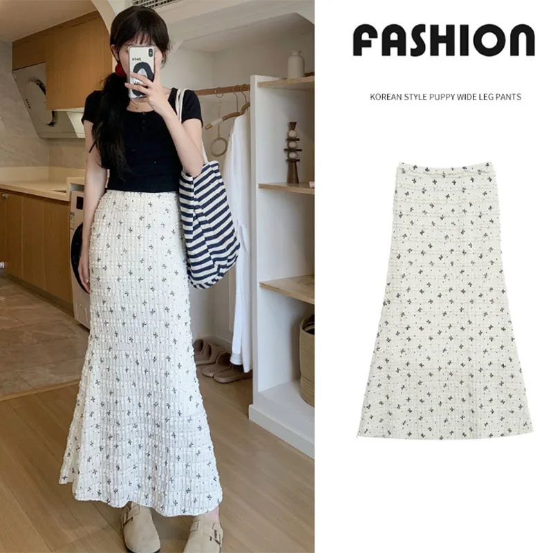 Elegant Bow Printed Fishtail Skirt for Women Sexy Slim Fit Lace Long Package Hip Skirts Woman Summer Korean All-Match Midi Skirt
Elegant Bow Printed Fishtail Skirt for Women Sexy Slim Fit Lace Long Package Hip Skirts Woman Summer Korean All-Match Midi Skirt
