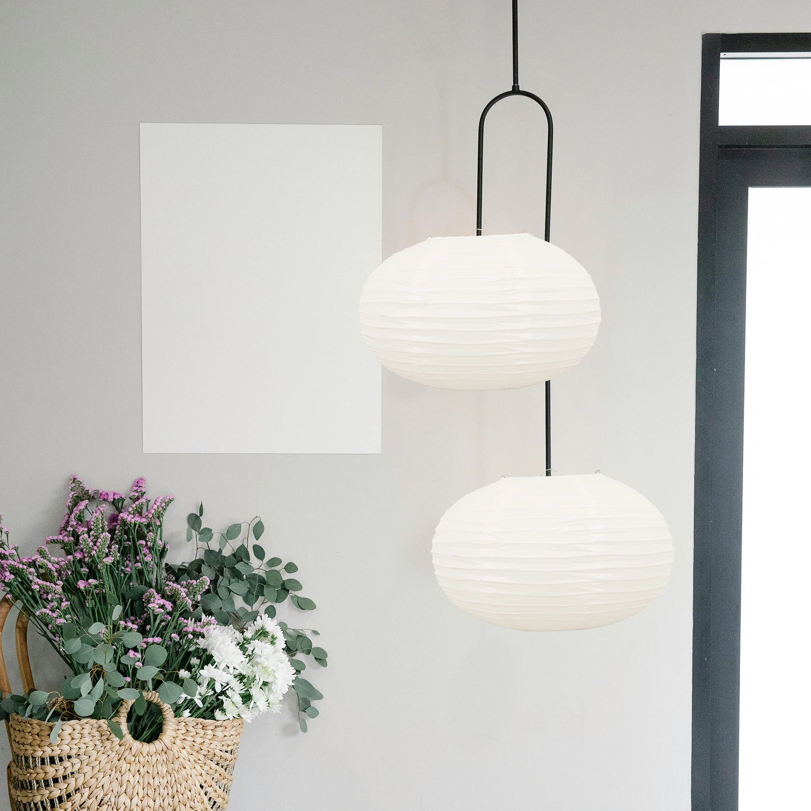 3Pcs Paper Lantern Shade D30cm H20cm White Hanging Lamp Shades for Pendant Lamps Chandeliers DIY Party Home Decor Accessories 
3Pcs Paper Lantern Shade D30cm H20cm White Hanging Lamp Shades for Pendant Lamps Chandeliers DIY Party Home Decor Accessories