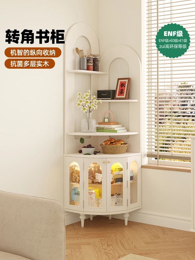 Solid wood corner cabinet, corner living room triangular side cabinet wine storage storage bookcase
Solid wood corner cabinet, corner living room triangular side cabinet wine storage storage bookcase