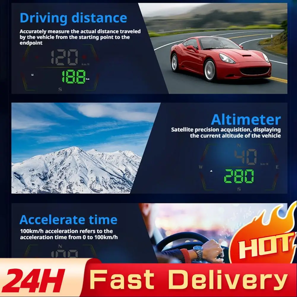 GPS-дисплей HUD, цифровой спидометр для легковых автомобилей, грузовиков, оповещения о скорости и автоматической регулировкой яркости Y2H8
GPS-дисплей HUD, цифровой спидометр для легковых автомобилей, грузовиков, оповещения о скорости и автоматической регулировкой яркости Y2H8