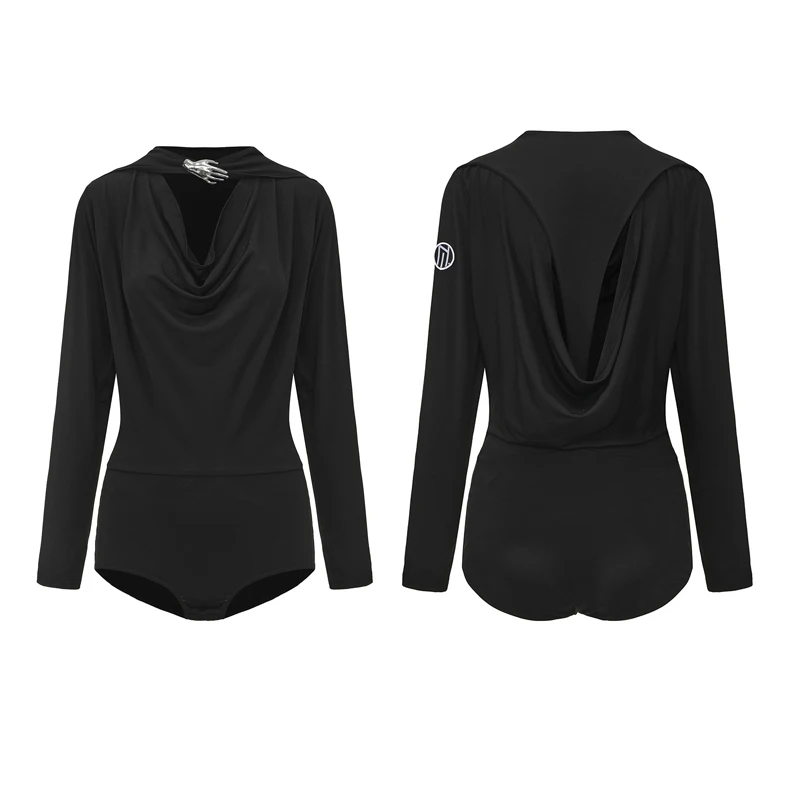 Swing Collar Latin Dance Bodysuit Women Long Sleeves Ballroom Dance Performance Tops Adults Dancing Practice Wear SL15233
Swing Collar Latin Dance Bodysuit Women Long Sleeves Ballroom Dance Performance Tops Adults Dancing Practice Wear SL15233