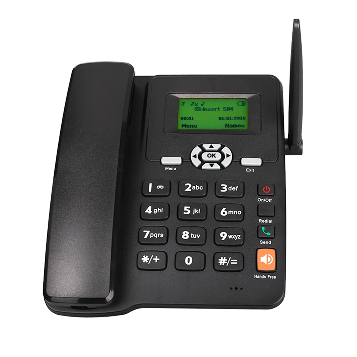 PA-Cordless Phone Desktop Telephone Support GSM 850/1800/1900MHZ Dual SIM Card 2G Fixed Phone with Antenna Radio EU
PA-Cordless Phone Desktop Telephone Support GSM 850/1800/1900MHZ Dual SIM Card 2G Fixed Phone with Antenna Radio EU