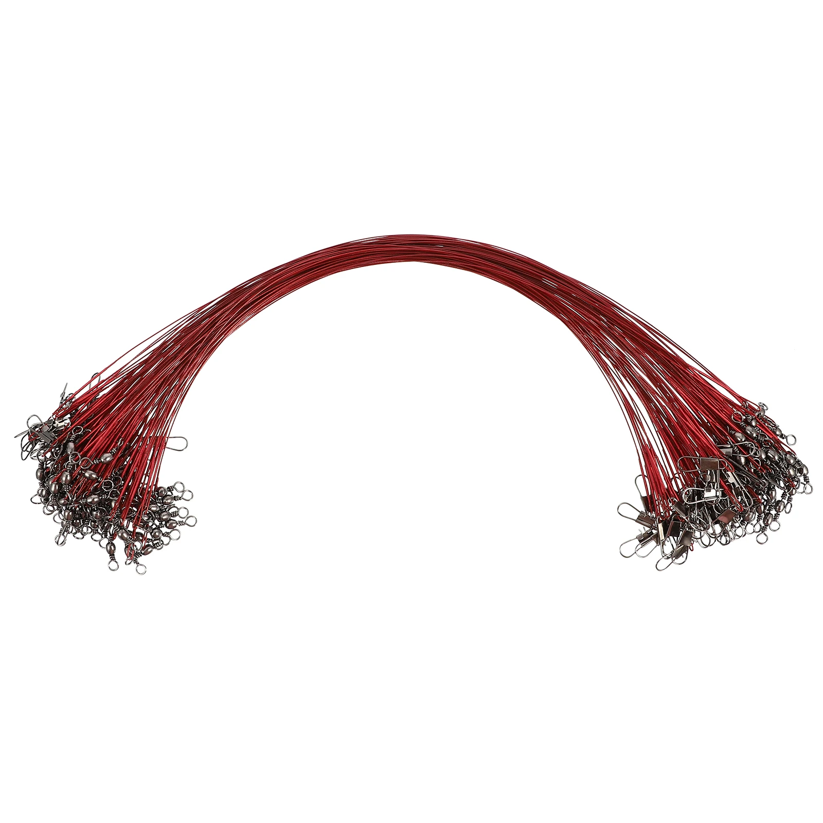 100pcs High Strength Fishing Leader Rig Wire Tackle Lures Trace Rigs Leaders Swivel Snap Twine Anti Bite Line Pin
100pcs High Strength Fishing Leader Rig Wire Tackle Lures Trace Rigs Leaders Swivel Snap Twine Anti Bite Line Pin