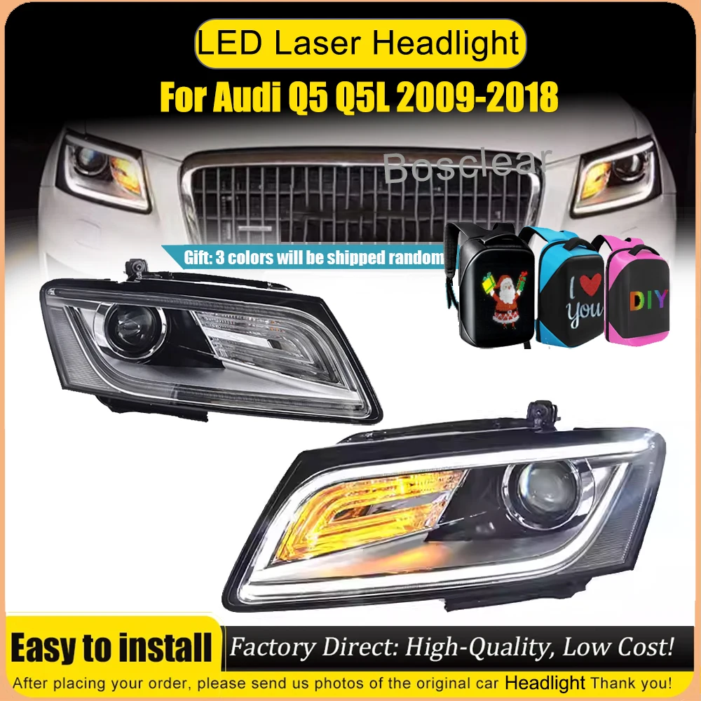 Автомобильные светодиодные передние фонари для AUDI Q5 2009-2018, светодиодные DRL дневные ходовые огни, указатель поворота, лазерные фары, автоаксессуары
Автомобильные светодиодные передние фонари для AUDI Q5 2009-2018, светодиодные DRL дневные ходовые огни, указатель поворота, лазерные фары, автоаксессуары
