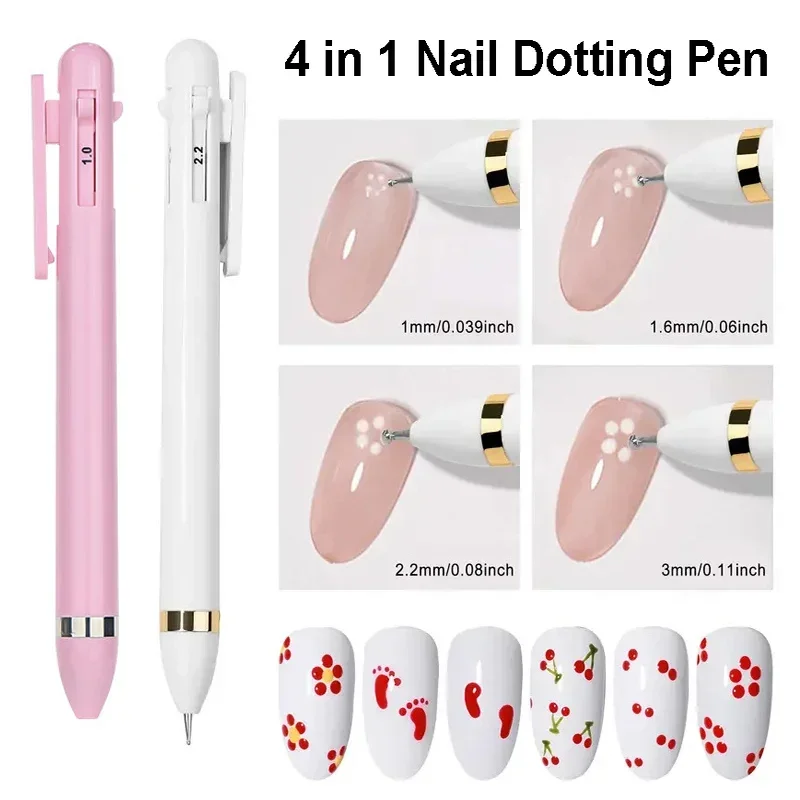 4 in 1 Nail Dotting Pen DIY Nail Art Dotting Painting Tools Rotatable Nail Point Drill Pen Nail Art Tip Dot Paint Manicure
4 in 1 Nail Dotting Pen DIY Nail Art Dotting Painting Tools Rotatable Nail Point Drill Pen Nail Art Tip Dot Paint Manicure