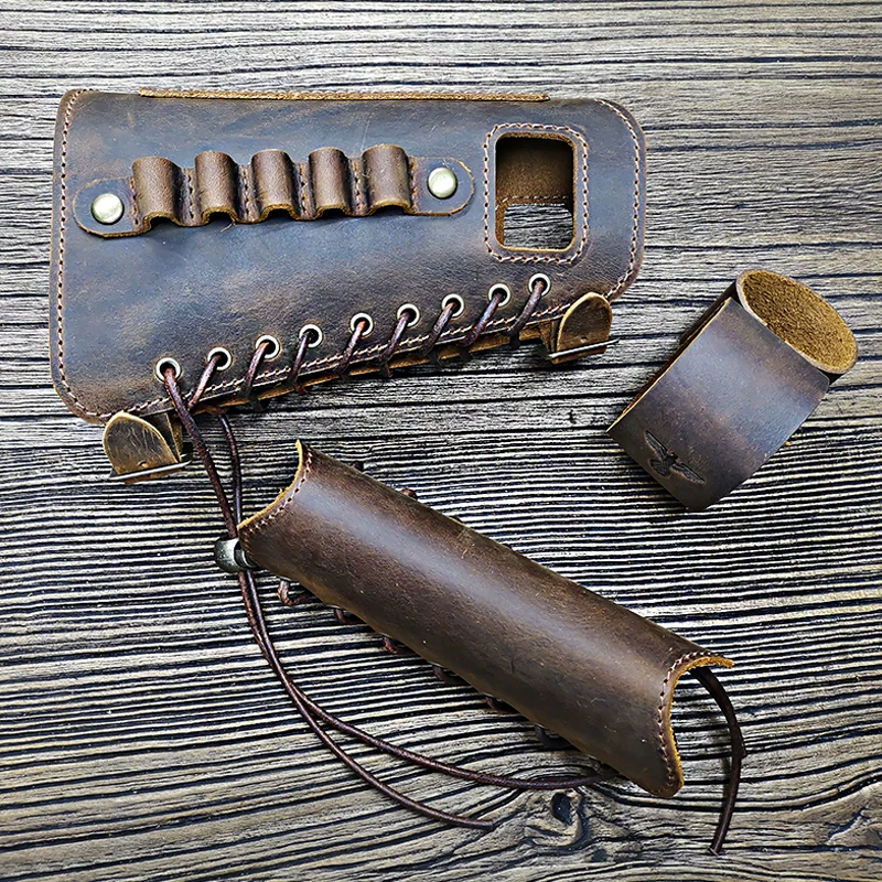 Really leather bullet pouch 98K Cheek Rest Buttstock Protective Recoil Pad hunting gun accessory with Shell Ammo Holder
Really leather bullet pouch 98K Cheek Rest Buttstock Protective Recoil Pad hunting gun accessory with Shell Ammo Holder