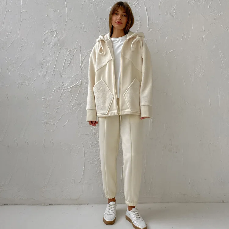 Women's Hooded Zip Up Oversized Sweatshirt Jumpsuit Pants Set 2 Piece Matching Tracksuit Spring Summer Loungewear
Women's Hooded Zip Up Oversized Sweatshirt Jumpsuit Pants Set 2 Piece Matching Tracksuit Spring Summer Loungewear