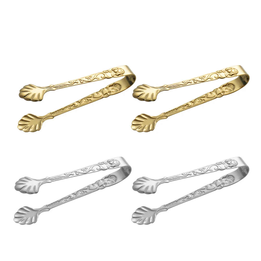 4 Pcs Stainless Steel Ice Cube Tongs Dessert Small Decorative Sugar Coffee Bar Tools
4 Pcs Stainless Steel Ice Cube Tongs Dessert Small Decorative Sugar Coffee Bar Tools