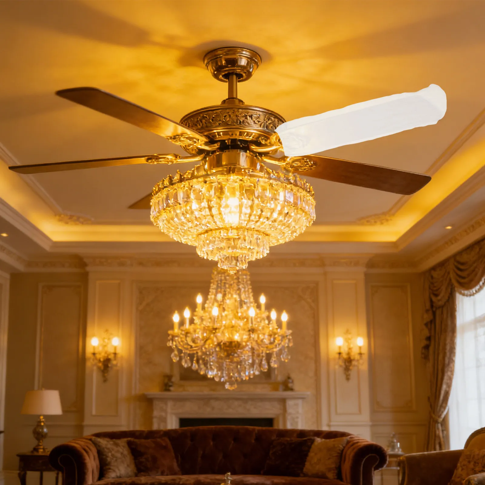 5 Pcs Fan Protective Cover Replacement For Ceiling Blade Protector Covers Stretchy Reusable Ceiling Fan Blade Covers Dust Blades
5 Pcs Fan Protective Cover Replacement For Ceiling Blade Protector Covers Stretchy Reusable Ceiling Fan Blade Covers Dust Blades