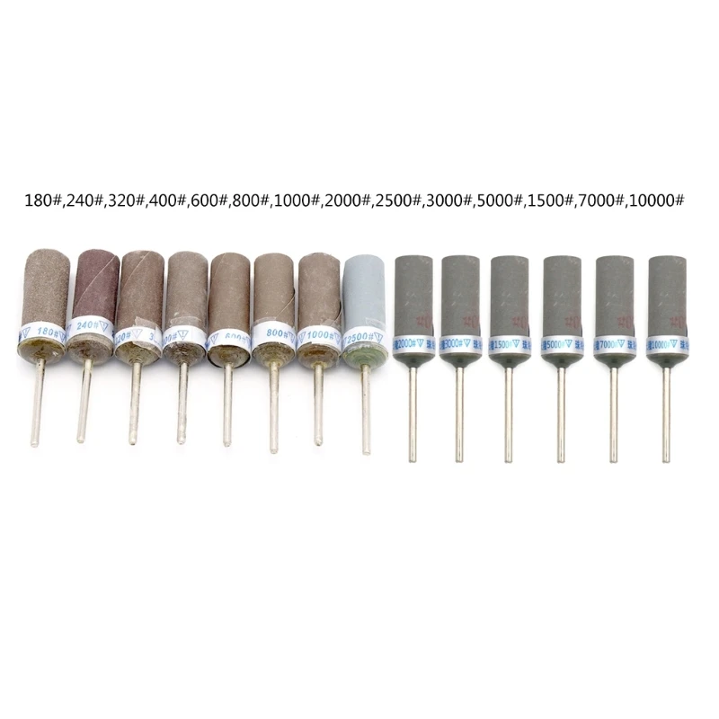 Grit 180 to 10000 Sand Paper Bar Practical Cylinder Sandpaper Rod Sticks Grinding Heads for Jewelry Making Rotary
Grit 180 to 10000 Sand Paper Bar Practical Cylinder Sandpaper Rod Sticks Grinding Heads for Jewelry Making Rotary