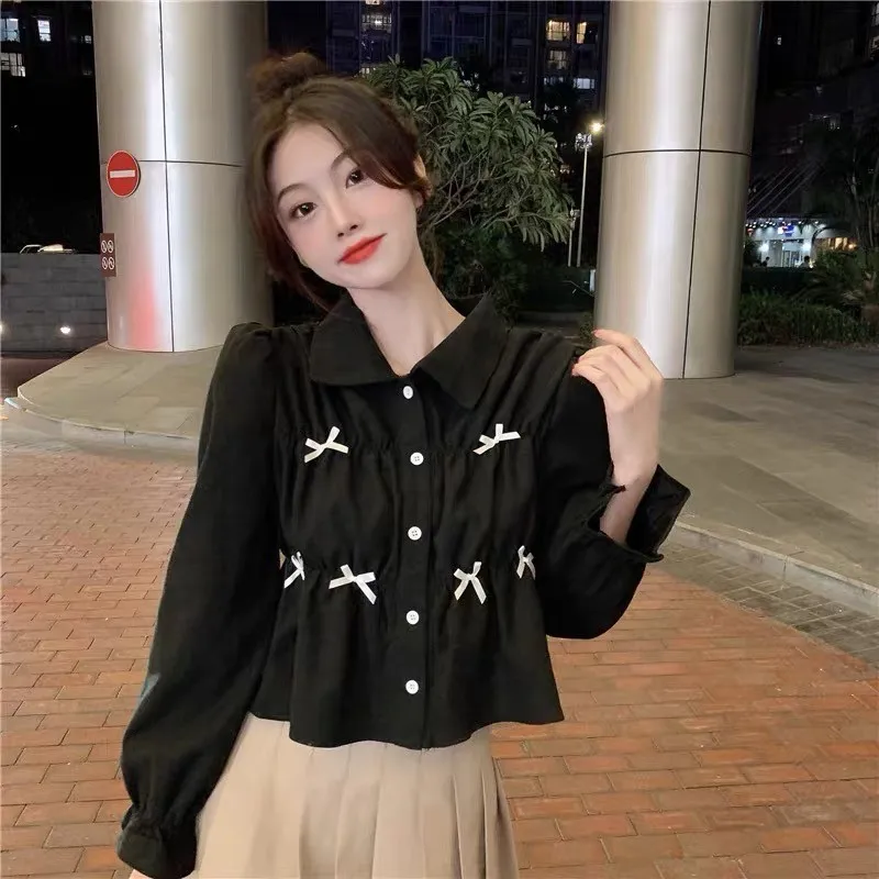 Long Sleeve Shirts Womens Chiffon Patchwork Ruffled Slim Fit Turn Down Collars French Feminine Elegant Preppy Daily Office Look
Long Sleeve Shirts Womens Chiffon Patchwork Ruffled Slim Fit Turn Down Collars French Feminine Elegant Preppy Daily Office Look