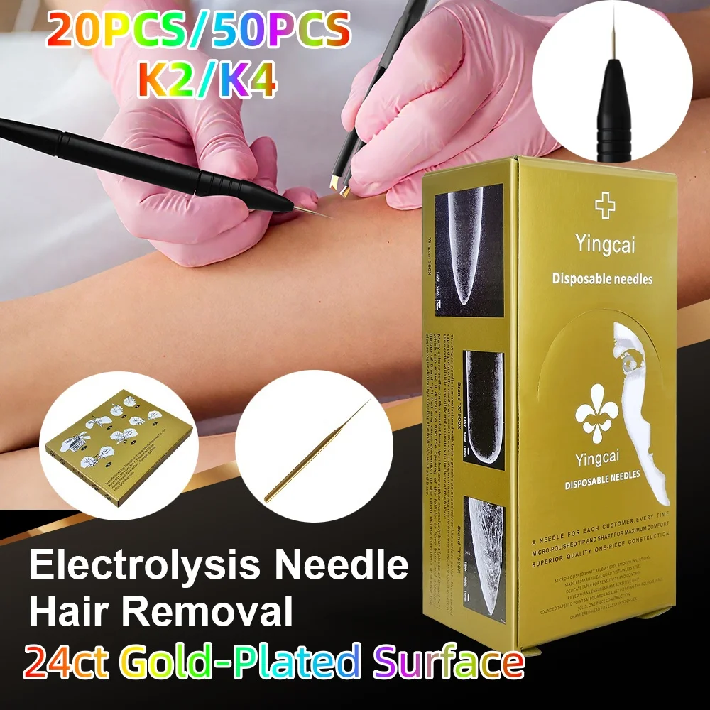 50pcs Electrolysis Needles Electrolysis Hair Remove Needle K2/K4 Ultra-fine for Permanent Electrolysis Hair Removal Machine
50pcs Electrolysis Needles Electrolysis Hair Remove Needle K2/K4 Ultra-fine for Permanent Electrolysis Hair Removal Machine