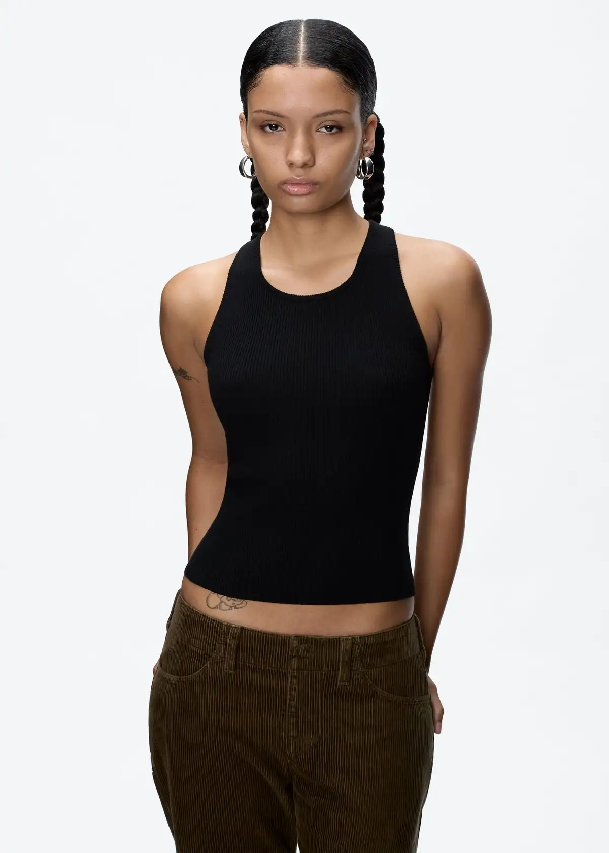 Tank Summer Women's Black Suspender Wide Shoulder Strap Threaded Knitted Vest Sexy Top Casual Sports Daily Wear
Tank Summer Women's Black Suspender Wide Shoulder Strap Threaded Knitted Vest Sexy Top Casual Sports Daily Wear