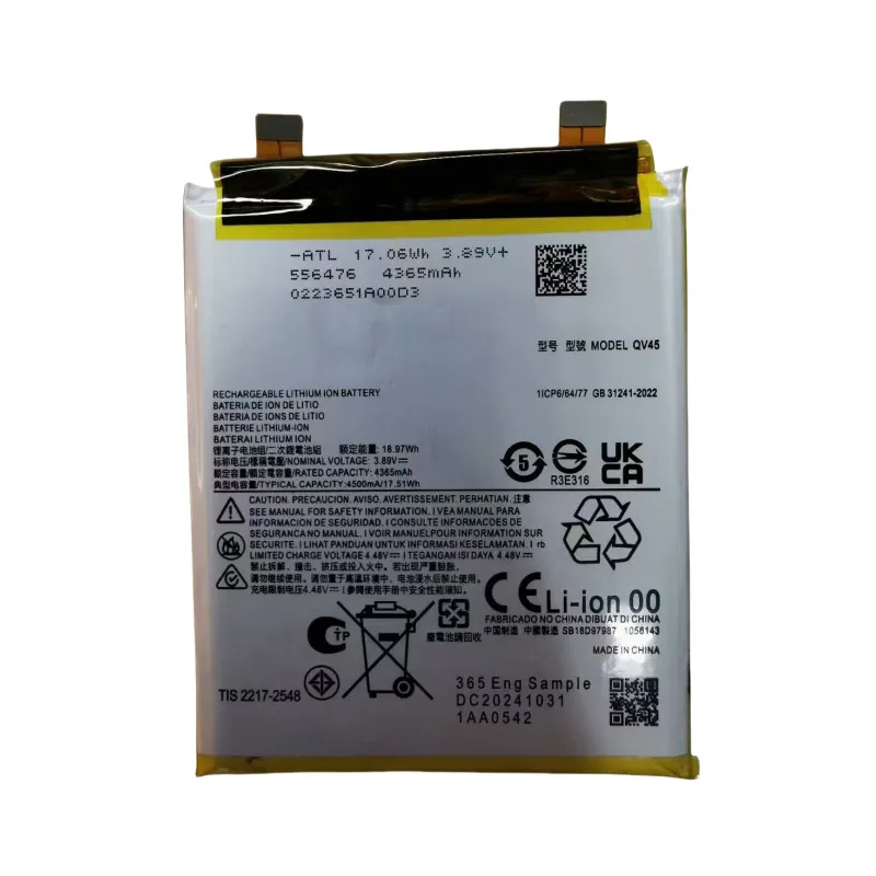 New QV45 4365mAh 3.89V Battery For X50 Ultrra XT2401-2
New QV45 4365mAh 3.89V Battery For X50 Ultrra XT2401-2