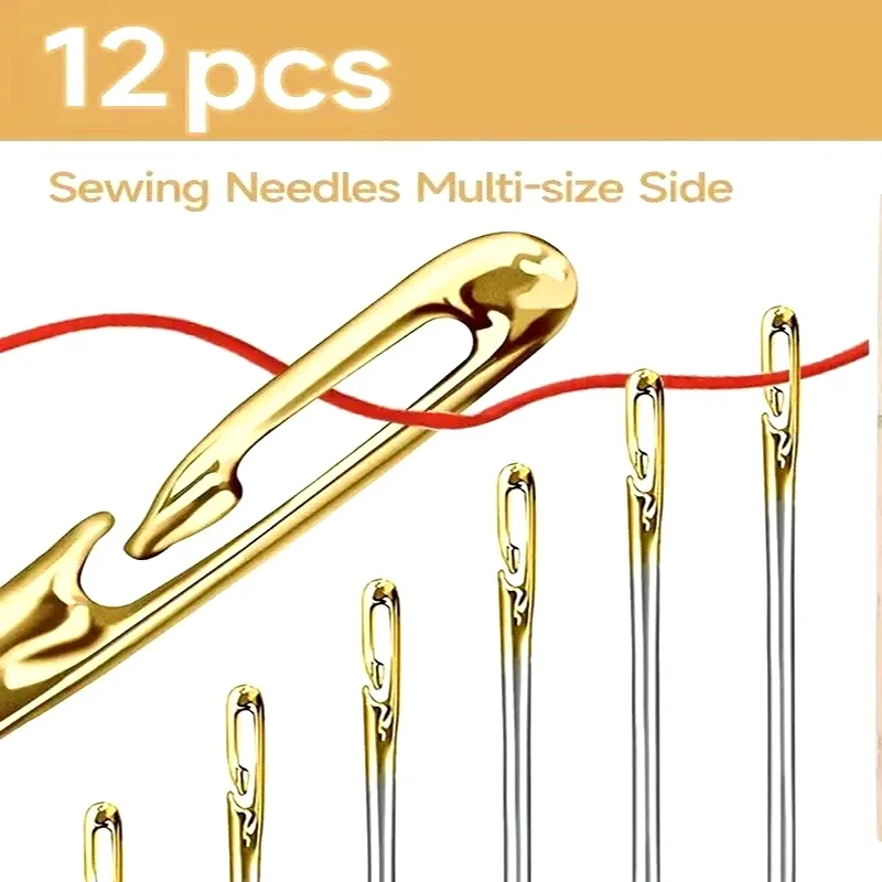 12/24/36Pcs Blind Needle Elderly Needle-side Hole Hand Household Sewing Stainless Steel Sewing Needless Threading Diy Jewelry
12/24/36Pcs Blind Needle Elderly Needle-side Hole Hand Household Sewing Stainless Steel Sewing Needless Threading Diy Jewelry