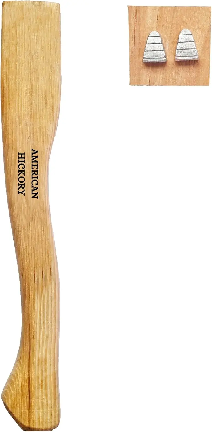 1 Pack Hickory Axe Handle Replacement for 14" Axes with Wooden & Steel Wedges - Complete Hatchet Handle Set
1 Pack Hickory Axe Handle Replacement for 14" Axes with Wooden & Steel Wedges - Complete Hatchet Handle Set