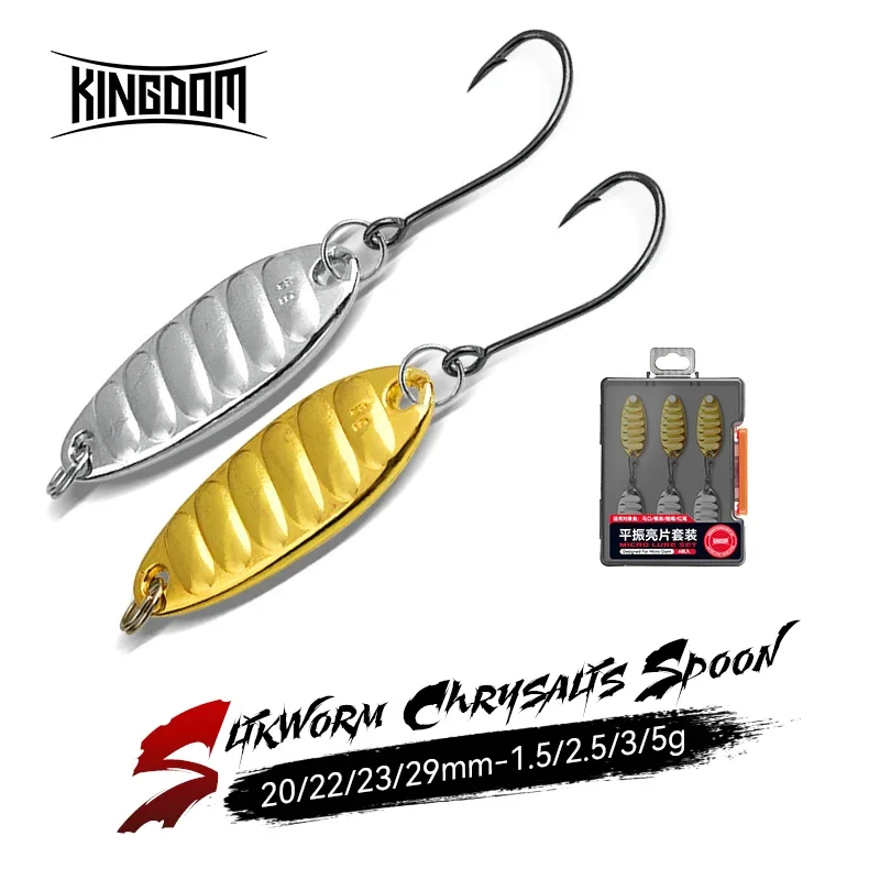 Kingdom 6pcs Metal Spoon Lure Fishing Bait 1.5g 2.5g 3.5g Reflective Coating Trout Bass Sequins Spinner Spoon Hard Bait
Kingdom 6pcs Metal Spoon Lure Fishing Bait 1.5g 2.5g 3.5g Reflective Coating Trout Bass Sequins Spinner Spoon Hard Bait