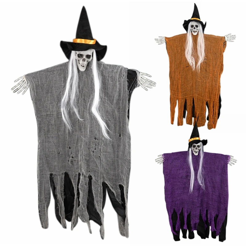 Halloween Horror Skull Hanging Decoration Indoor Outdoor Haunted House Scary Ghost Head Skeleton Pendant Props Halloween Decor
Halloween Horror Skull Hanging Decoration Indoor Outdoor Haunted House Scary Ghost Head Skeleton Pendant Props Halloween Decor