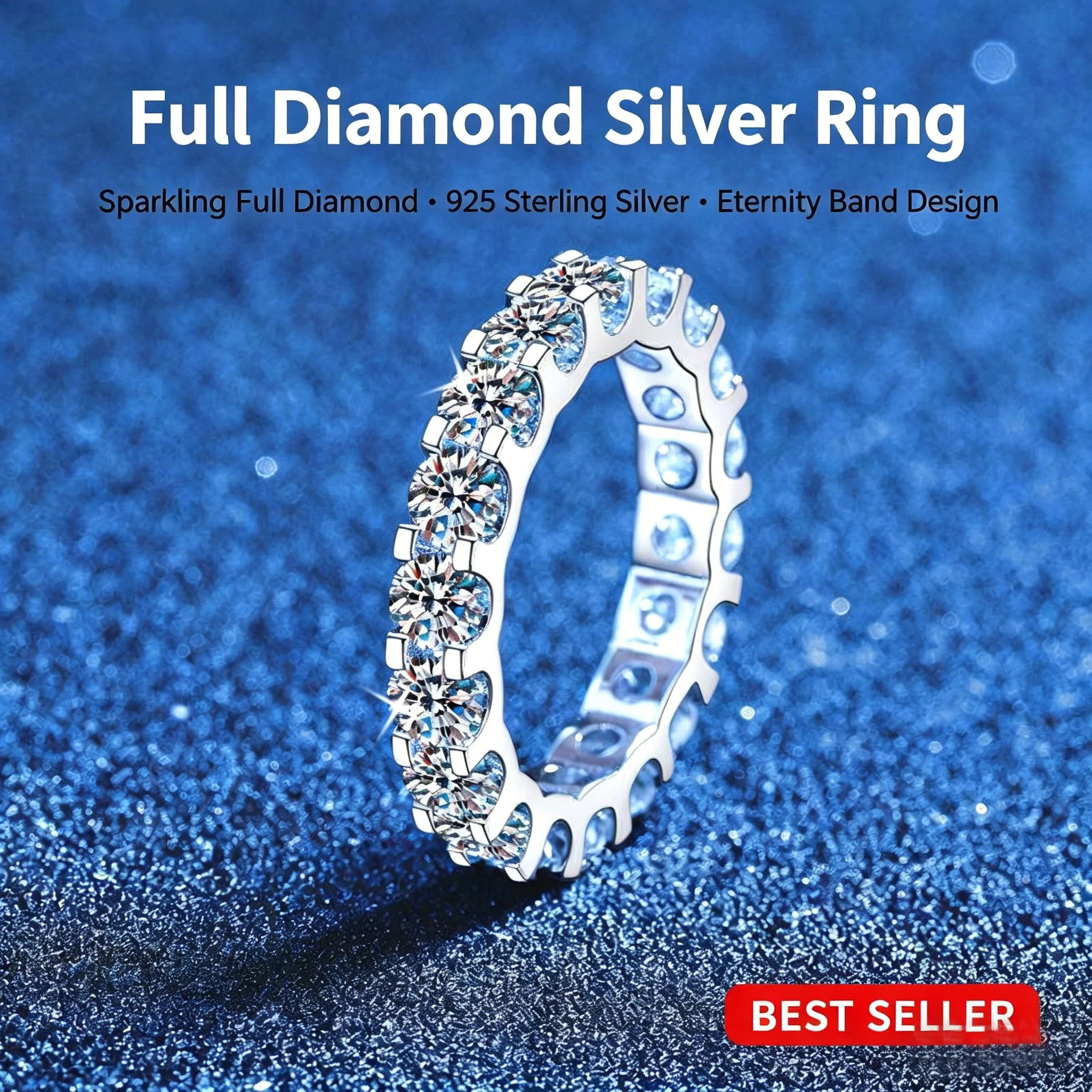 PT950 Platinum Full Diamond Ring Sparkling Stackable Luxury Design High End Band for Men Women Wedding Party Daily Fine Jewelry
PT950 Platinum Full Diamond Ring Sparkling Stackable Luxury Design High End Band for Men Women Wedding Party Daily Fine Jewelry