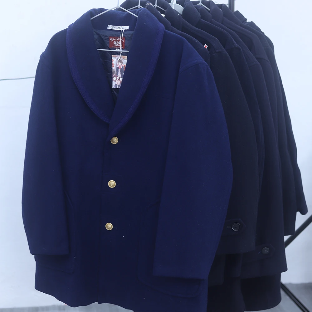 Vintage Double-Breasted Woolen Coat with Hood Korean Style Student Uniform Jacket Japanese-Made Long Sleeve Mid-Length Skirt
Vintage Double-Breasted Woolen Coat with Hood Korean Style Student Uniform Jacket Japanese-Made Long Sleeve Mid-Length Skirt