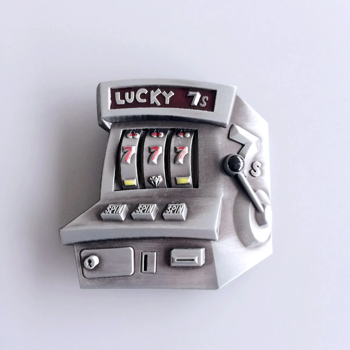 Vintage Lucky 7 Jackpot Enamel Belt Buckle BUCKLE-CS014
Vintage Lucky 7 Jackpot Enamel Belt Buckle BUCKLE-CS014