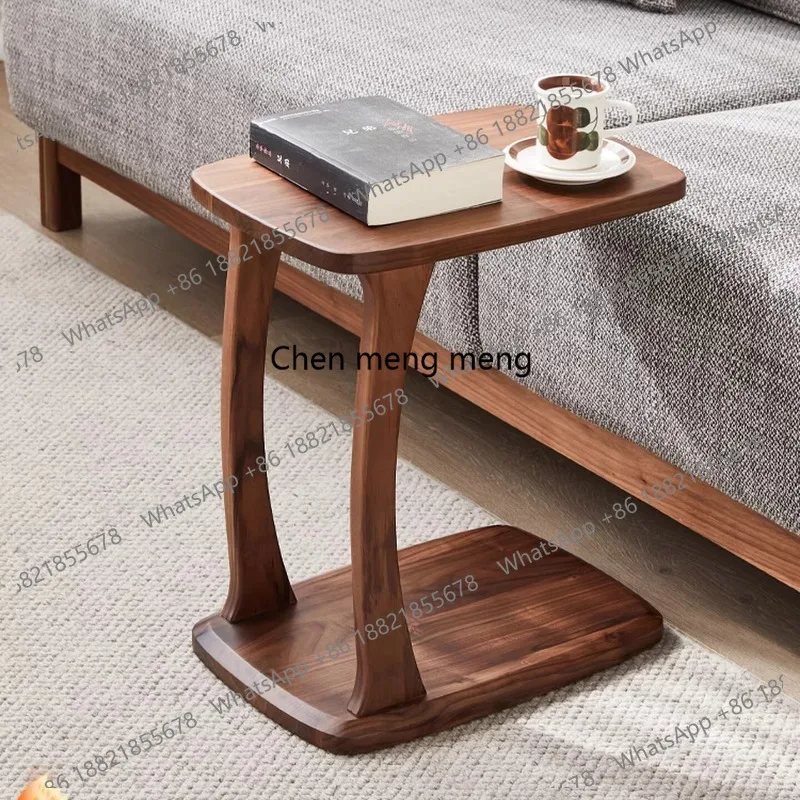 Solid wood sofa side few Nordic living room black walnut simple modern small coffee table
Solid wood sofa side few Nordic living room black walnut simple modern small coffee table