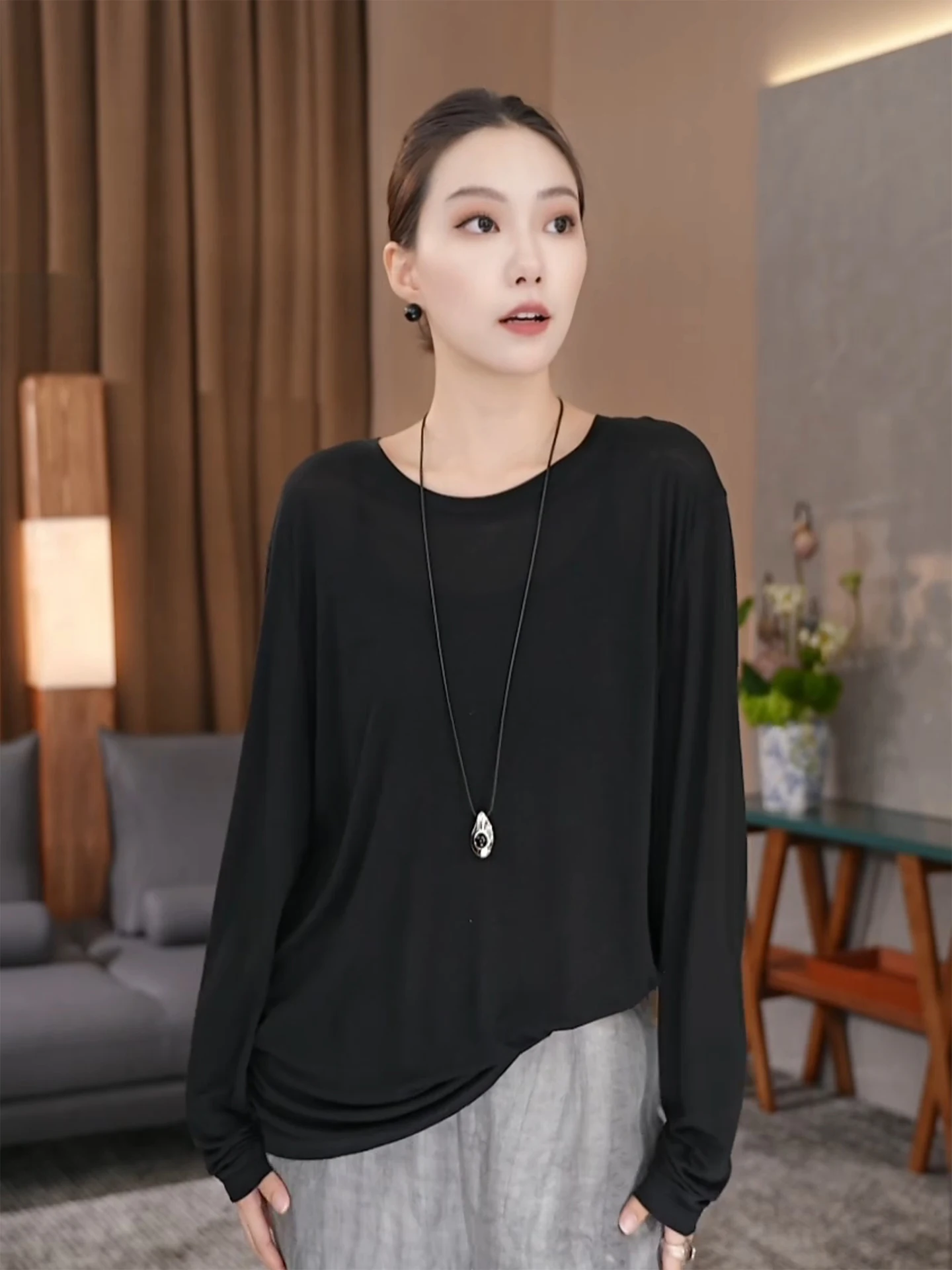 Chic Linen Rayon Knitwear Long Sve Casual Sle Women's Top Slimming Effect Spring 2026 New Arrival Versatile Comfortable Fit
Chic Linen Rayon Knitwear Long Sve Casual Sle Women's Top Slimming Effect Spring 2026 New Arrival Versatile Comfortable Fit