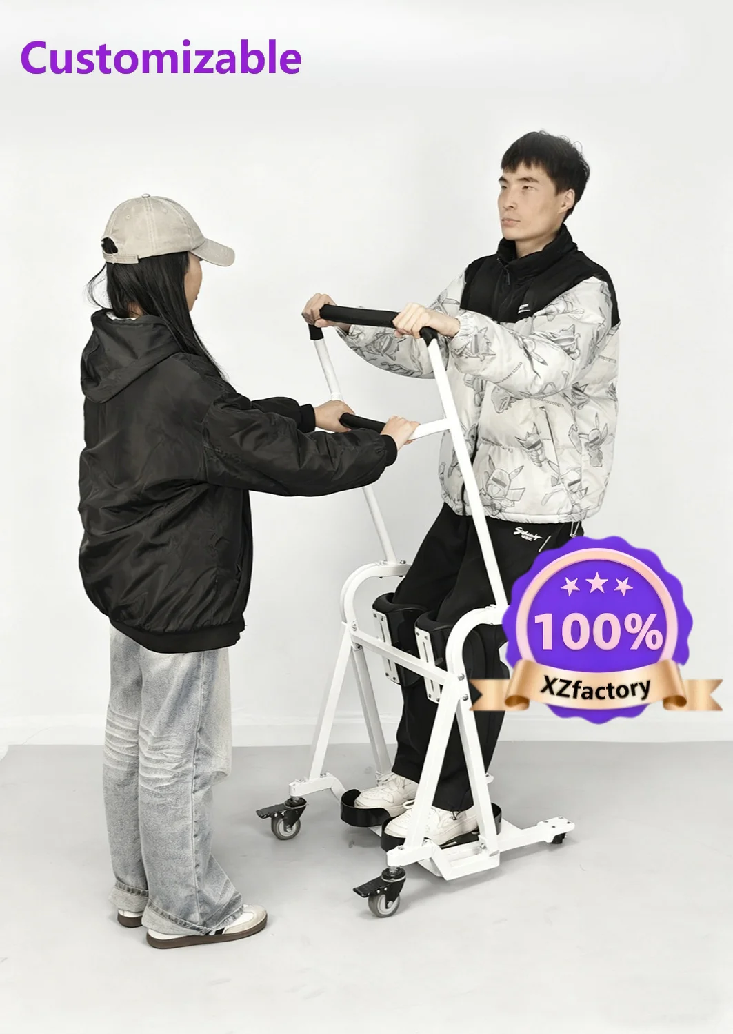 Factory Direct 2026 Top Rated Seated Flat Stand Pedestrian Handicap Lifter Rehabilitation Training Walker
Factory Direct 2026 Top Rated Seated Flat Stand Pedestrian Handicap Lifter Rehabilitation Training Walker