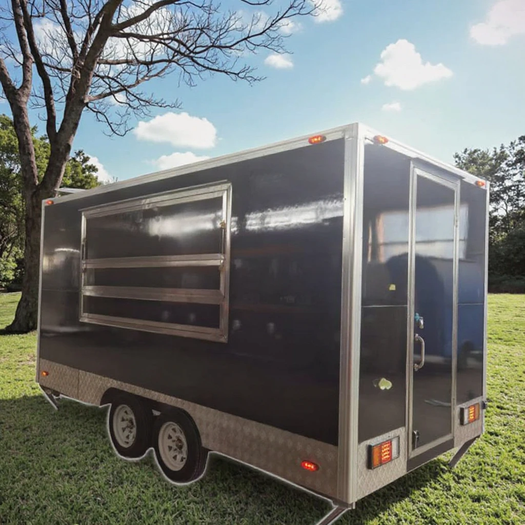 Mobile Food Truck Concession Food Trailer Custom Stainless Steel Full Kitchen Equipment for Kebab, Hamburger, Fast Food, BBQ
Mobile Food Truck Concession Food Trailer Custom Stainless Steel Full Kitchen Equipment for Kebab, Hamburger, Fast Food, BBQ