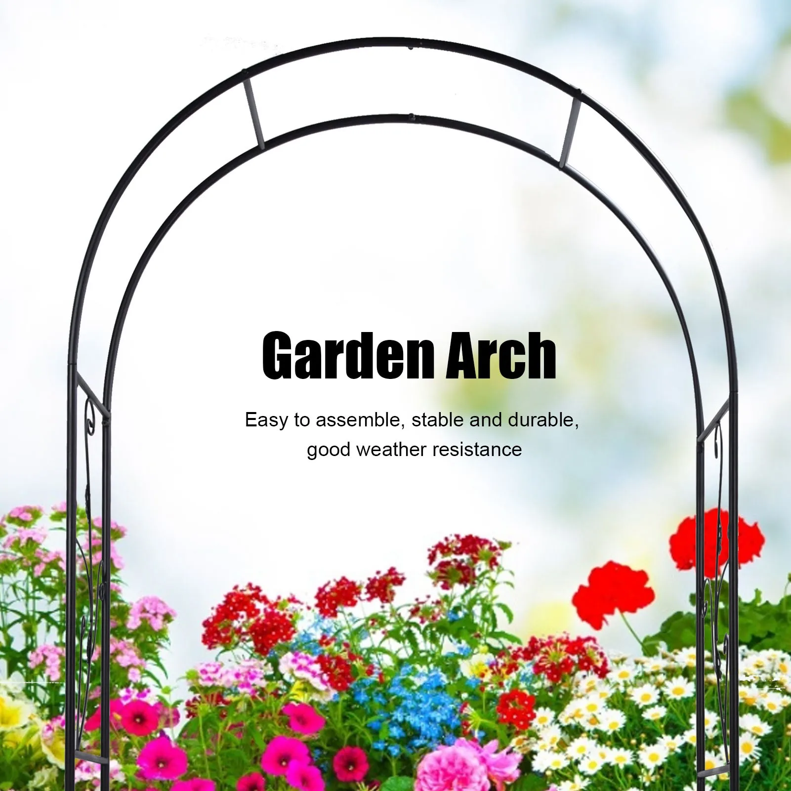 Climbing Plants Arch Climbing Plant Support Outdoor Garden Arch Plant Climbing Frame Support Rack Lawn Backyard Decoration Black
Climbing Plants Arch Climbing Plant Support Outdoor Garden Arch Plant Climbing Frame Support Rack Lawn Backyard Decoration Black