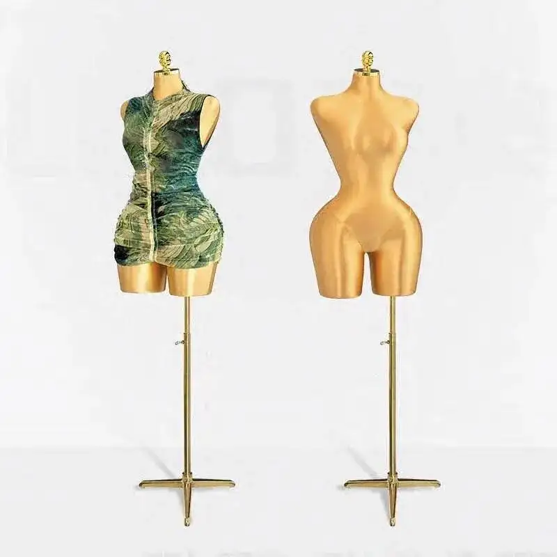Plentiful Female Mannequins Large Size Curved Mannequin Sexy Adult Torso Foam Doll Clothing Gold Display Stand Adjustable Base
Plentiful Female Mannequins Large Size Curved Mannequin Sexy Adult Torso Foam Doll Clothing Gold Display Stand Adjustable Base