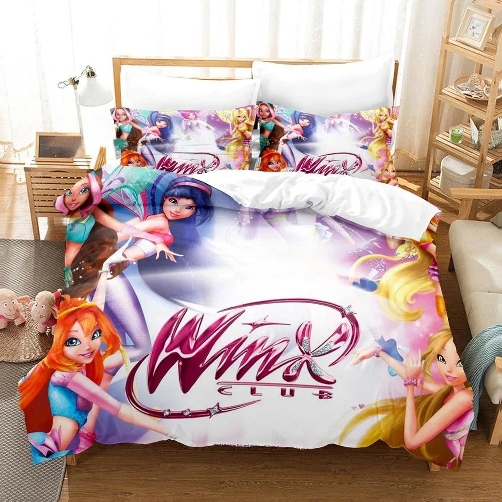 3PCS Winx Pink Girl Duvet Case Pillowcase Bedding Set Duvet Comfortable Breathable Sheet Single King Queen Luxury Birthday Gift
3PCS Winx Pink Girl Duvet Case Pillowcase Bedding Set Duvet Comfortable Breathable Sheet Single King Queen Luxury Birthday Gift