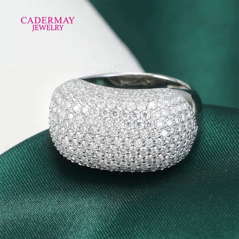 925 Silver Moissanite Ring for Women Big Size Engagement Gift Diamond Tester Compatible High-Quality Jewelry Party Accessory
925 Silver Moissanite Ring for Women Big Size Engagement Gift Diamond Tester Compatible High-Quality Jewelry Party Accessory