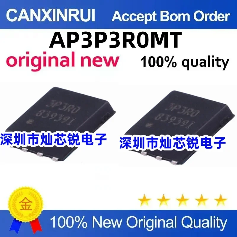 (5-100 pieces) New AP3P3R0MT AP3P3R0 printing wire 3P3R0 3P3RO P channel 30V 60A QFN8
(5-100 pieces) New AP3P3R0MT AP3P3R0 printing wire 3P3R0 3P3RO P channel 30V 60A QFN8