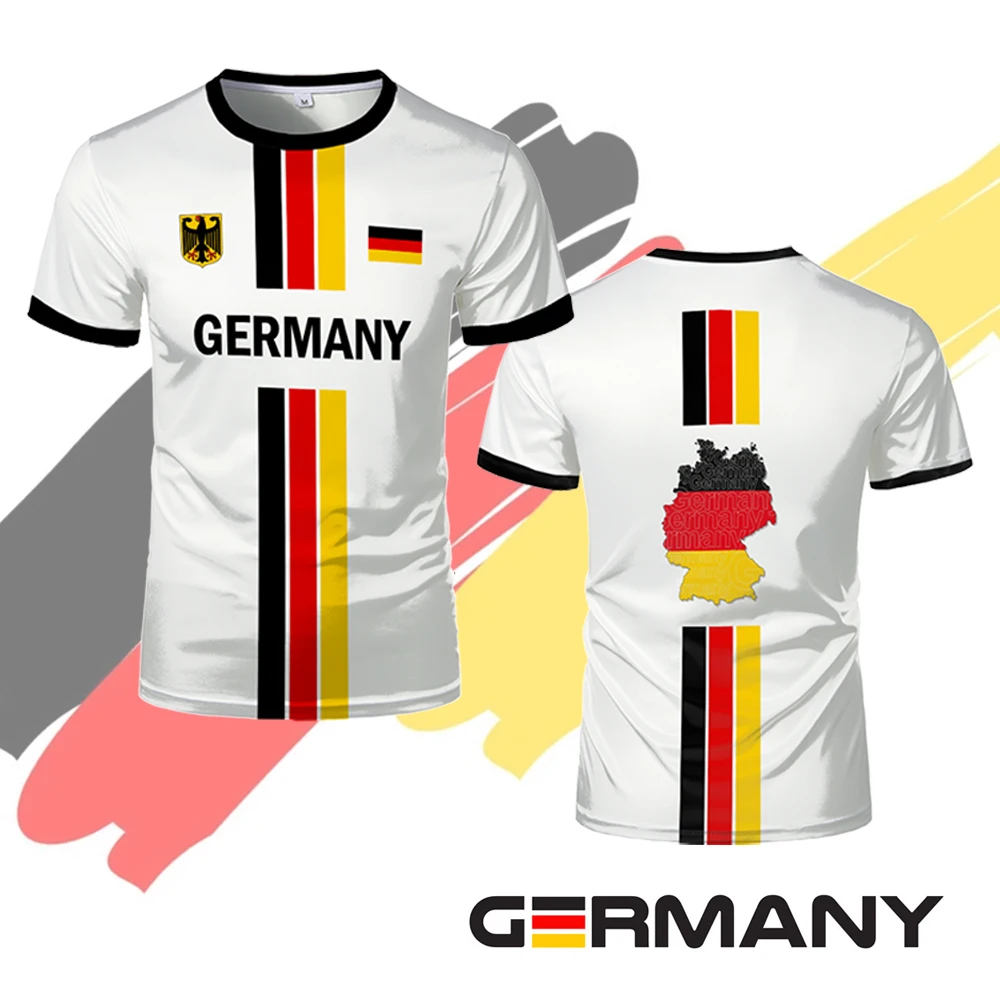 New Germany Football Jersey Summer Sports Breathable Quick-drying Men's T-shirt German Map Flag Kid's Short-sleeved Tees Gift
New Germany Football Jersey Summer Sports Breathable Quick-drying Men's T-shirt German Map Flag Kid's Short-sleeved Tees Gift