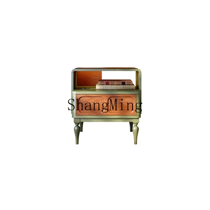 LXY medieval style solid wood bedside table bedroom household wireless charging storage cabinet
LXY medieval style solid wood bedside table bedroom household wireless charging storage cabinet