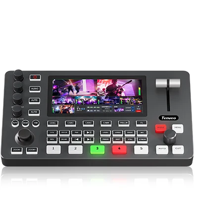 Tenveo Live Streaming 5.5 Inch LCD Screen 4K SDI HDMI Video Mixer Switcher
Tenveo Live Streaming 5.5 Inch LCD Screen 4K SDI HDMI Video Mixer Switcher