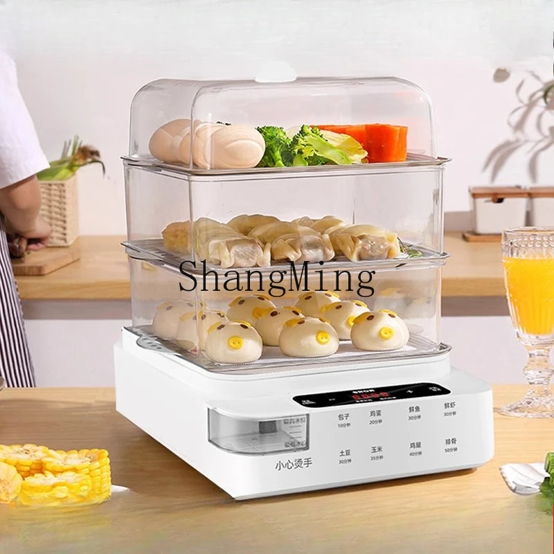 SMmulti-functional household three-layer small electric steamer steaming and stewing integrated pot breakfast machine
SMmulti-functional household three-layer small electric steamer steaming and stewing integrated pot breakfast machine