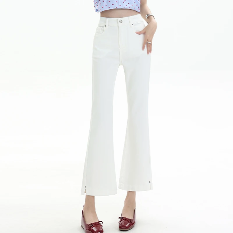 New Summer Woman High Waist Vintage Flare Jeans Girls Korean Fashion Cool Silk Denim Pants Female Streetwear Denim Trousers
New Summer Woman High Waist Vintage Flare Jeans Girls Korean Fashion Cool Silk Denim Pants Female Streetwear Denim Trousers
