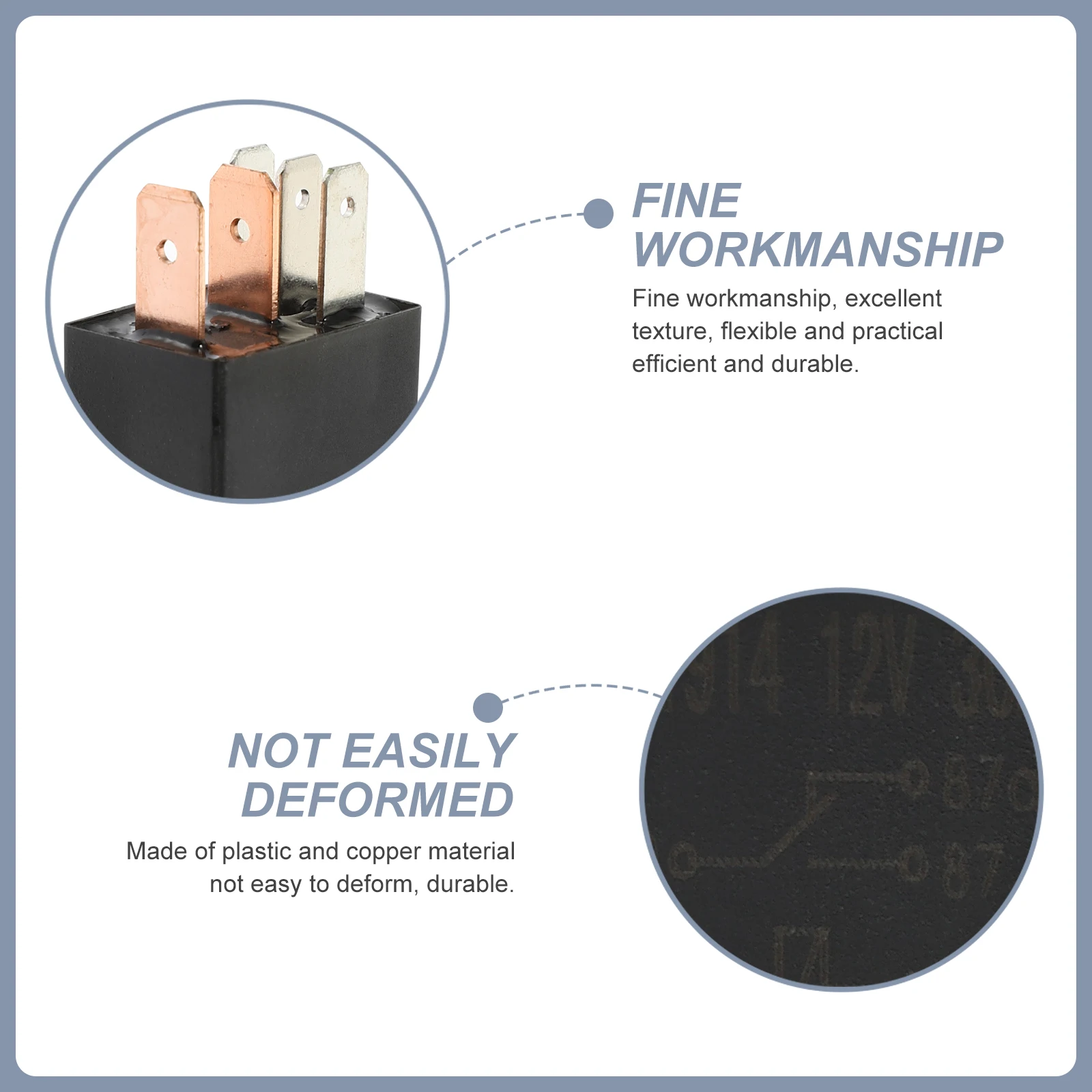 Автомобильный 5-контактный 12 В 30 А пластиковый медный прочный ударопрочный для автомобиля автомобильный автомобиль низкое напряжение автомобильное реле
Автомобильный 5-контактный 12 В 30 А пластиковый медный прочный ударопрочный для автомобиля автомобильный автомобиль низкое напряжение автомобильное реле