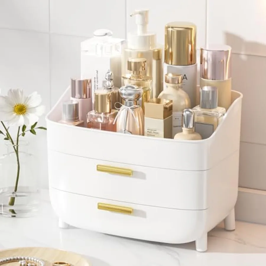 3-Tier Skincare Makeup Organizer with Drawers for Vanity and Bathroom Countertop, Large Cosmetic Storage Box Case for Dresser,
3-Tier Skincare Makeup Organizer with Drawers for Vanity and Bathroom Countertop, Large Cosmetic Storage Box Case for Dresser,