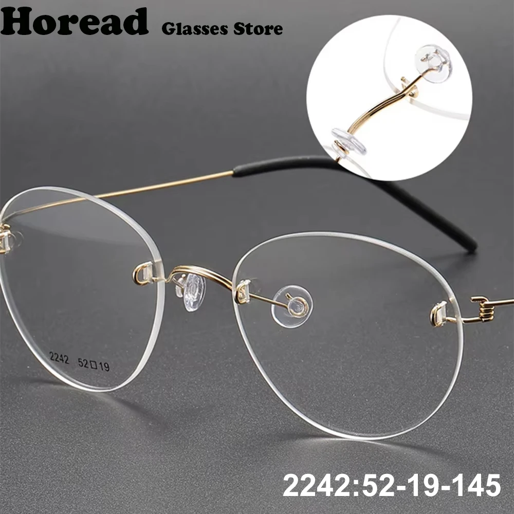 Denmark Fashion Oval Egg Shape Rimless Glasses Frame 2242 Ultralight 4g Air TitaniumThin Eyeglasses Frameless Design Spectacle
Denmark Fashion Oval Egg Shape Rimless Glasses Frame 2242 Ultralight 4g Air TitaniumThin Eyeglasses Frameless Design Spectacle