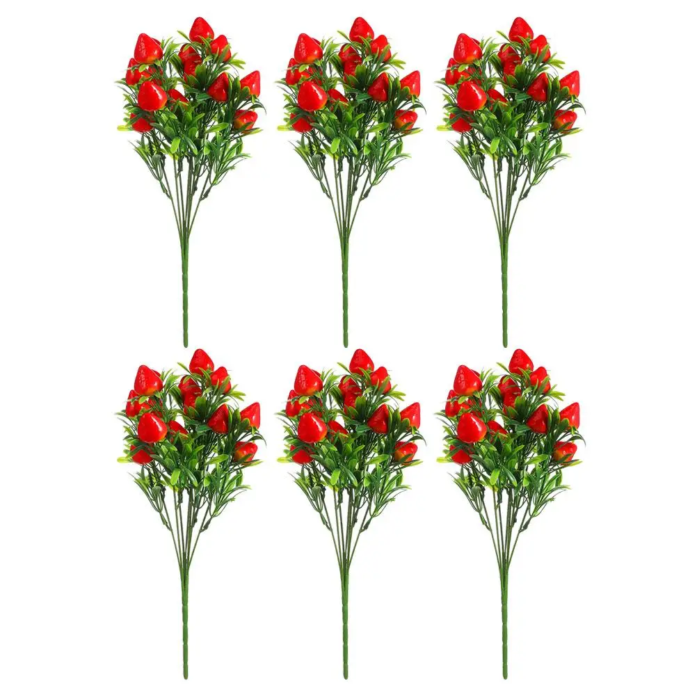 6 Pcs Artificial Strawberry Bouquet PVC Home Decor Faux StemsWedding PartyDecoration Plastic Fruits Centerpieces
6 Pcs Artificial Strawberry Bouquet PVC Home Decor Faux StemsWedding PartyDecoration Plastic Fruits Centerpieces