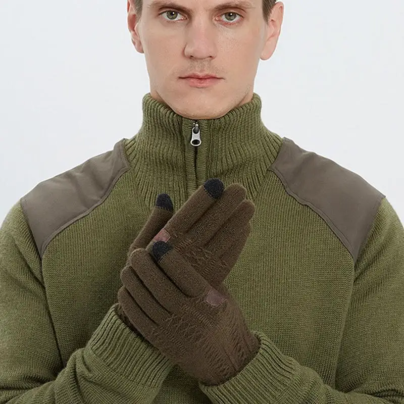 Touch Screen Winter Gloves Windproof Touchscreen Knitting Gloves Non-Slip Warm Cold Weather Gloves For Skiing Snowboarding
Touch Screen Winter Gloves Windproof Touchscreen Knitting Gloves Non-Slip Warm Cold Weather Gloves For Skiing Snowboarding