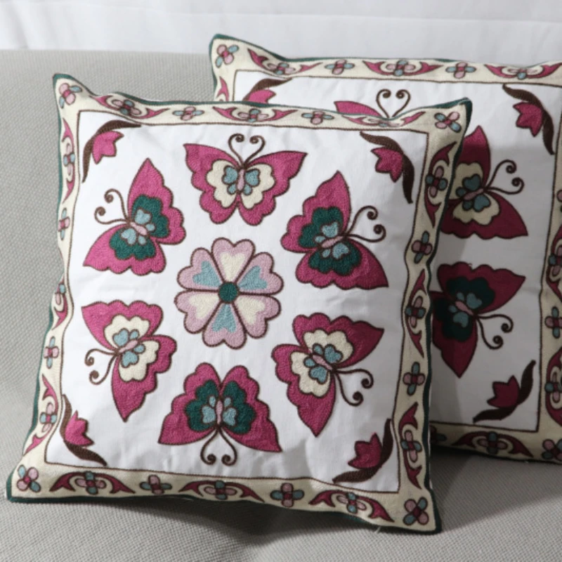 Embroidery Butterfly Cushion Cover Vintage Floral Couch Sofa 45x45cm Breathable Home Decoration Pillow Cover for Living Room
Embroidery Butterfly Cushion Cover Vintage Floral Couch Sofa 45x45cm Breathable Home Decoration Pillow Cover for Living Room