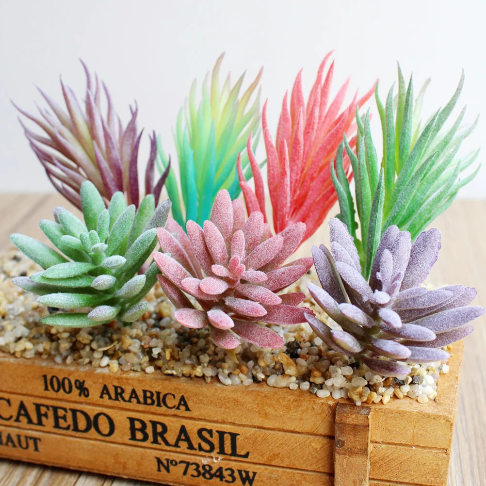 7pcs Artificial Succulents Flocking Flower Head Simulation Flower Grass Landscape Garden Home Office Decor
7pcs Artificial Succulents Flocking Flower Head Simulation Flower Grass Landscape Garden Home Office Decor