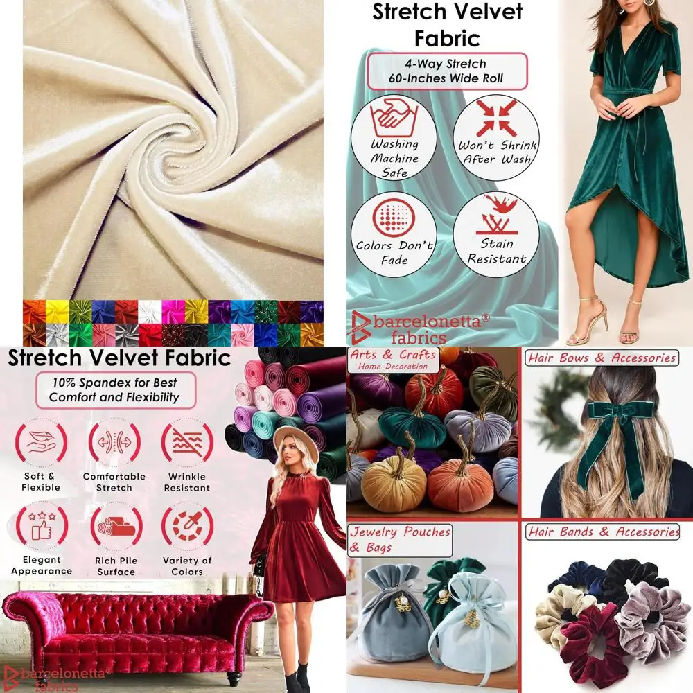 | Stretch Velvet abric | Luxury & Sot | Velvet abric | 60" Wide Roll | 10% Spx | Sewing, Apparel, Upholstery (Champagne, 1 Yard)
| Stretch Velvet abric | Luxury & Sot | Velvet abric | 60" Wide Roll | 10% Spx | Sewing, Apparel, Upholstery (Champagne, 1 Yard)