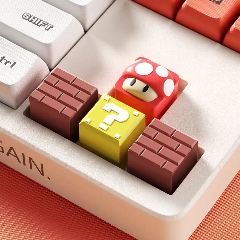 1pcs Cartoon Mushroom Question Mark Block Brick PVC Material Personalized Custom Keycaps for MX Mechanical Keyboard
1pcs Cartoon Mushroom Question Mark Block Brick PVC Material Personalized Custom Keycaps for MX Mechanical Keyboard